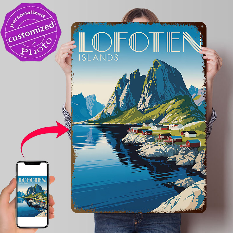 Retro Gaming Island - Pôster Texturizado 3D Ilhas Lofoten: Arte
