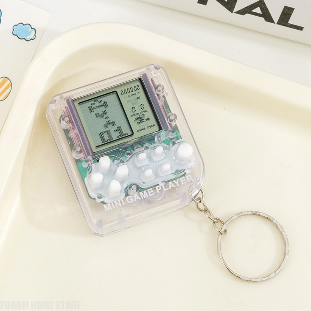 Retro Handheld Console - Console de Jogo Portátil Tetris, Pingente