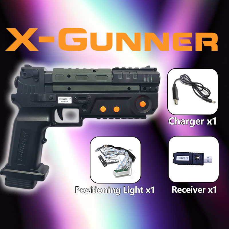 Retro Gaming Gun - X-GUNNER Pistola de Luz Sem Fio