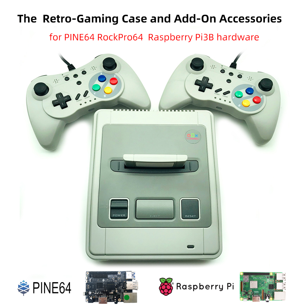 Retro Gaming Raspberry Pi - Capa de jogos estilo retrô Famicom