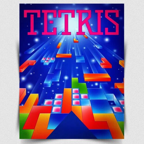 Retro Gaming Us - TETRIS METAL SIGN PLAQUE - Pôster