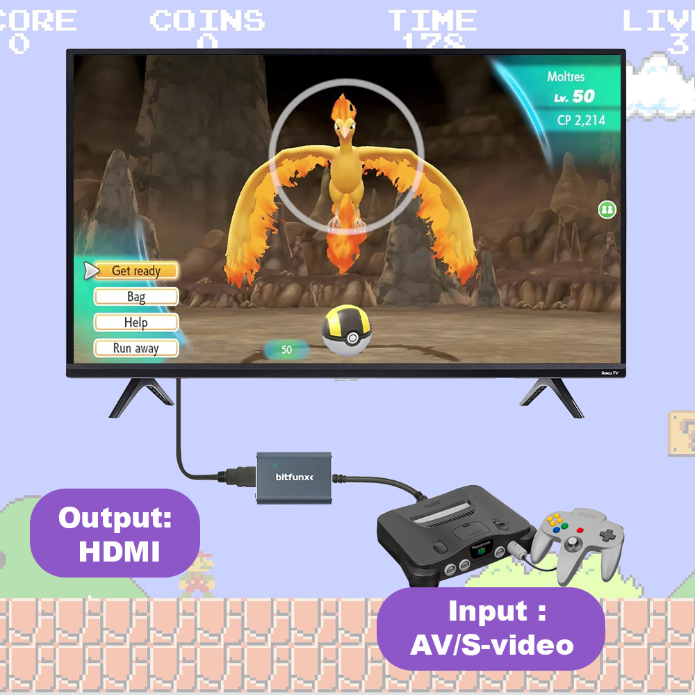 Adaptador Bitfunx 720P Svideo  - Retro Gaming Unit avaliação e preço
