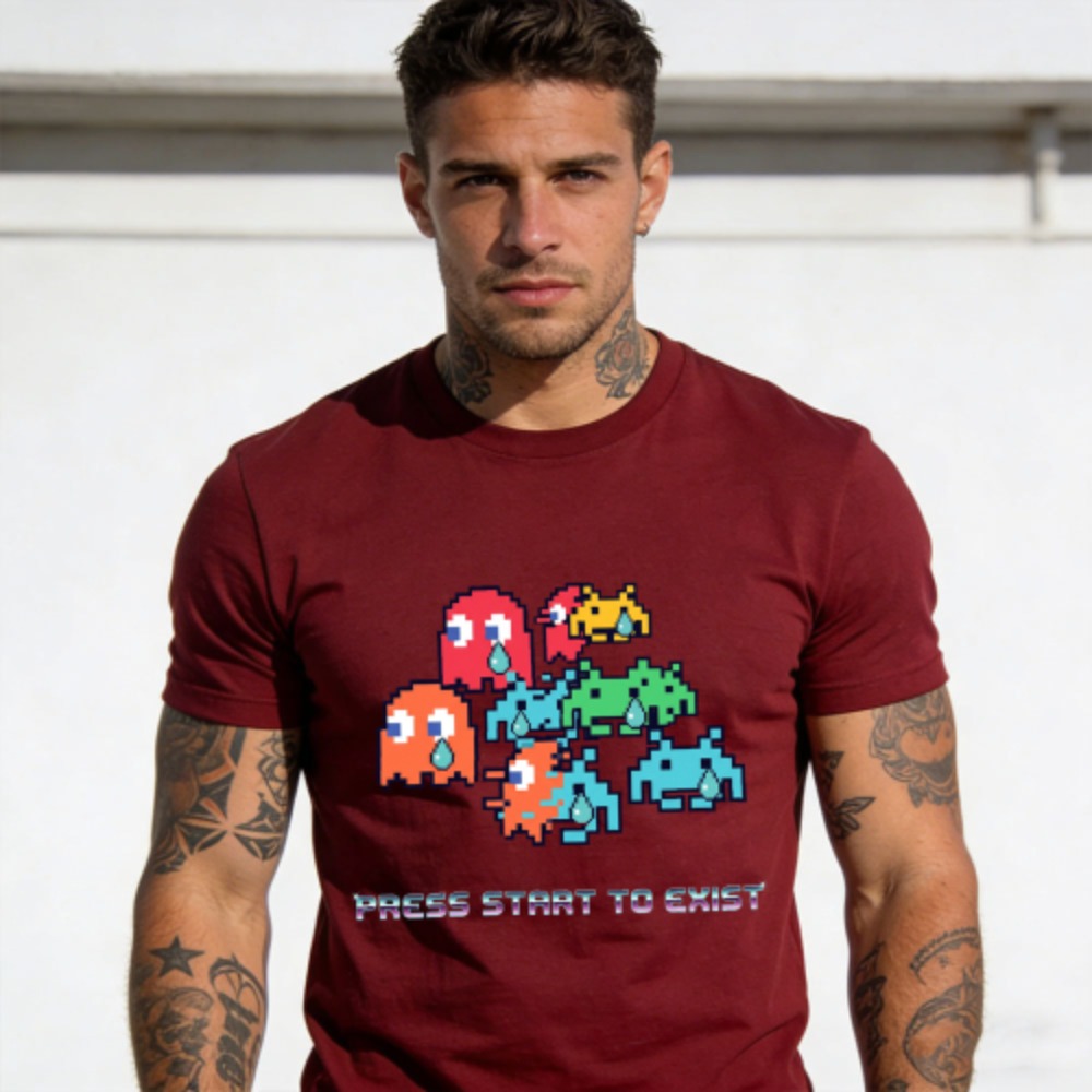 Camiseta Gráfica de Algodão Ca - Retro Gaming Meme avaliação e preço