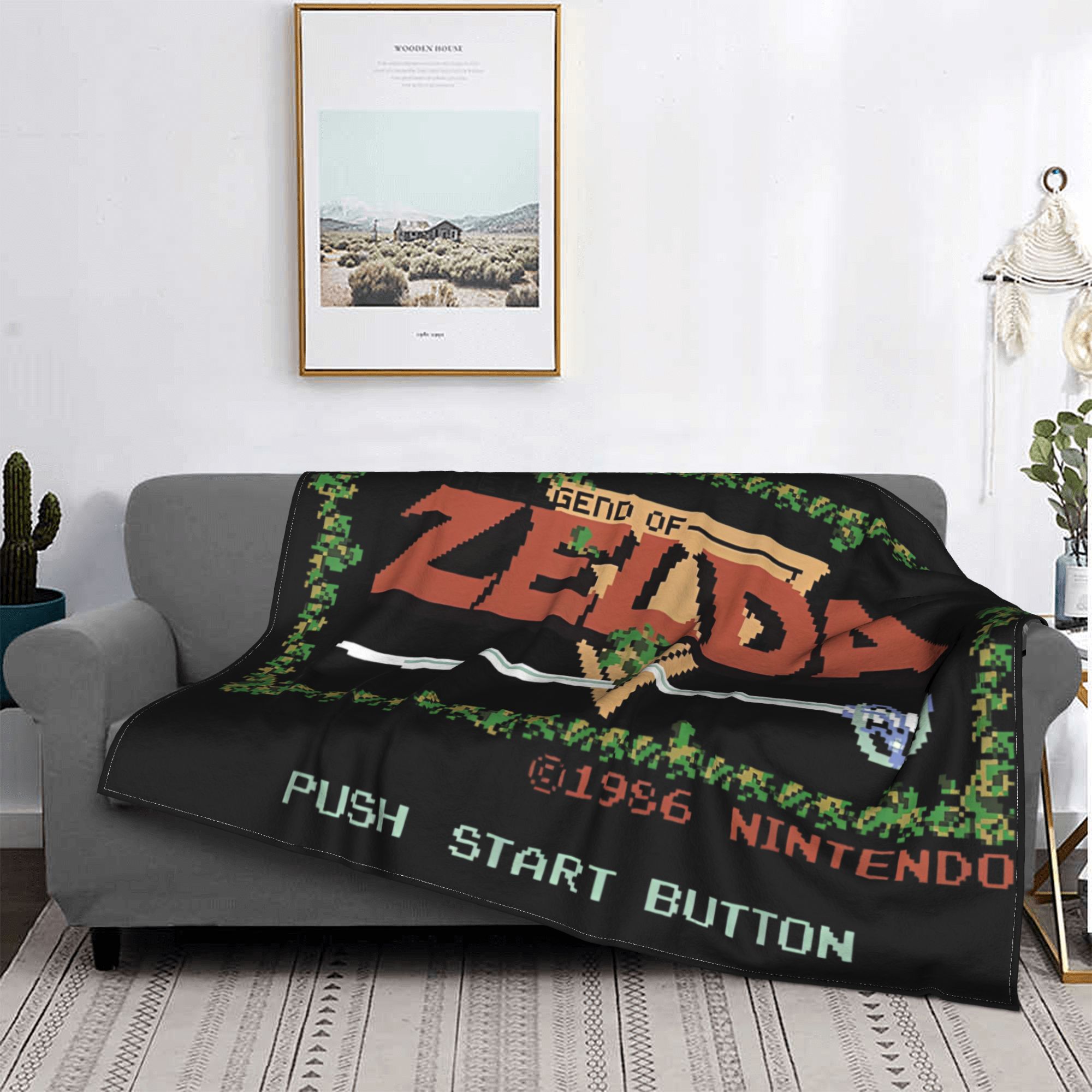 Z-zelda legends flanela cobert - Retro Gaming Zelda avaliação e preço