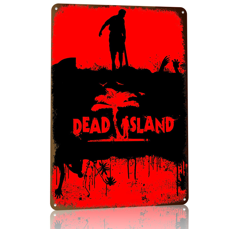 Placa de Metal Texturizada 3D  - Retro Gaming Island avaliação e preço