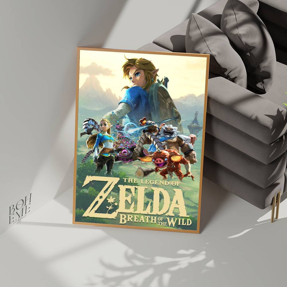 Pôsteres Adesivos de Anime L-L - Retro Gaming Zelda avaliação e preço