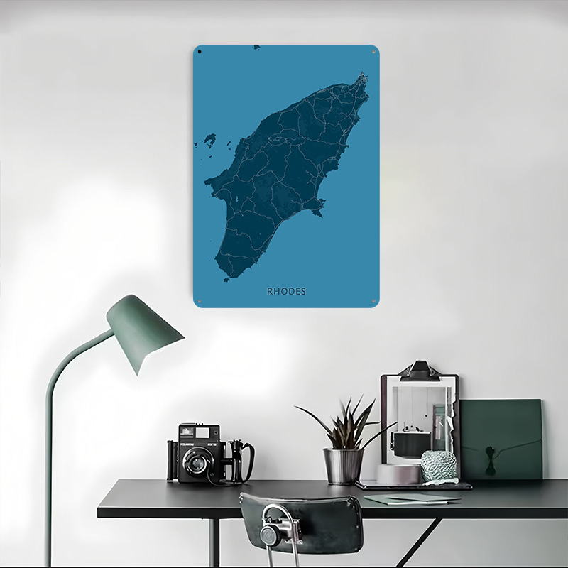 Mapa da Ilha de Rodes - Pôster - Retro Gaming Island avaliação e preço