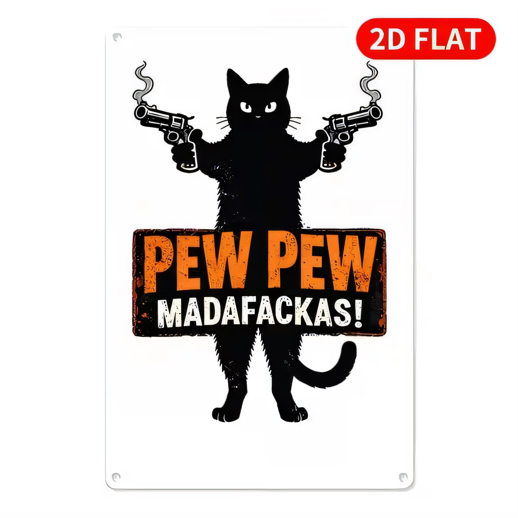 Placa de Metal Engraçada Pew P - Retro Gaming Gun avaliação e preço