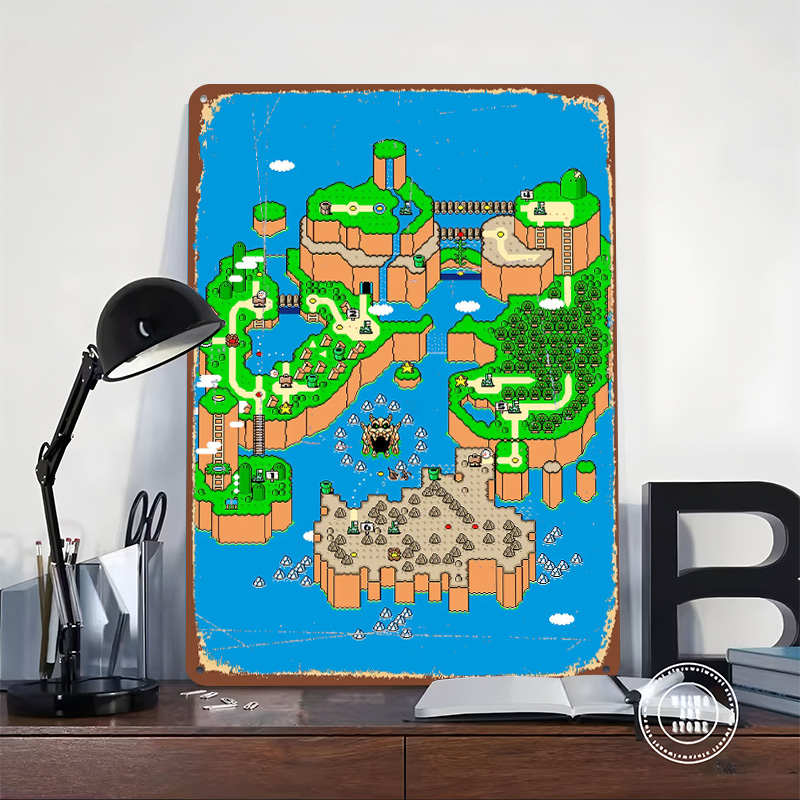 Placa de Metal Dinossauro Pers - Retro Gaming Island avaliação e preço