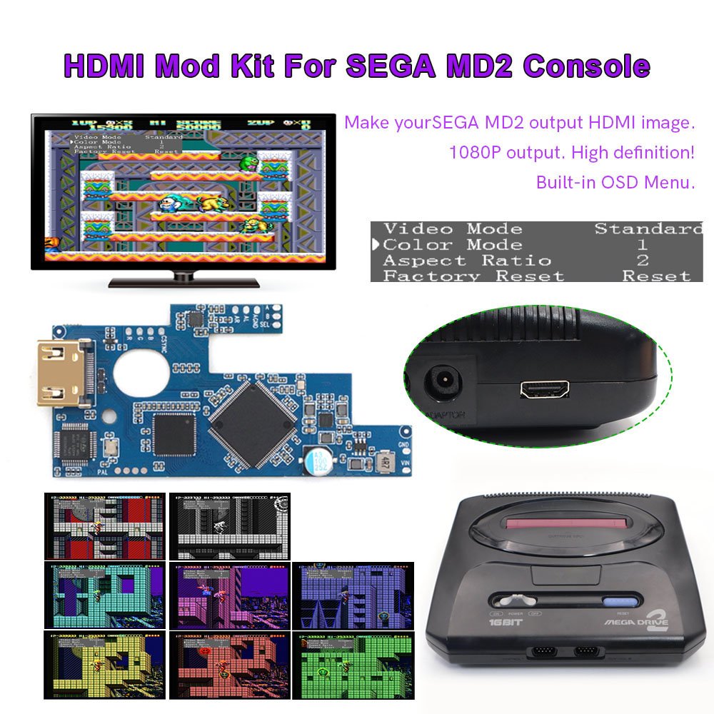 Hispeedido sega md2 hdmi para  - Retro Gaming Cable avaliação e preço