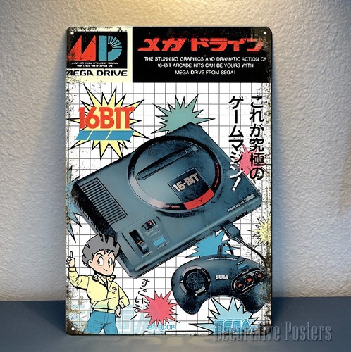 Pôster de Metal de 16 Bits Meg - Retro Gaming Us avaliação e preço
