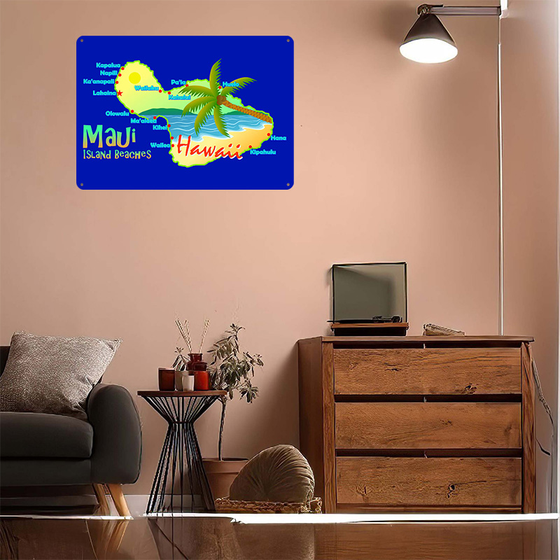 Mapa de Praias da Ilha de Maui - Retro Gaming Island avaliação e preço