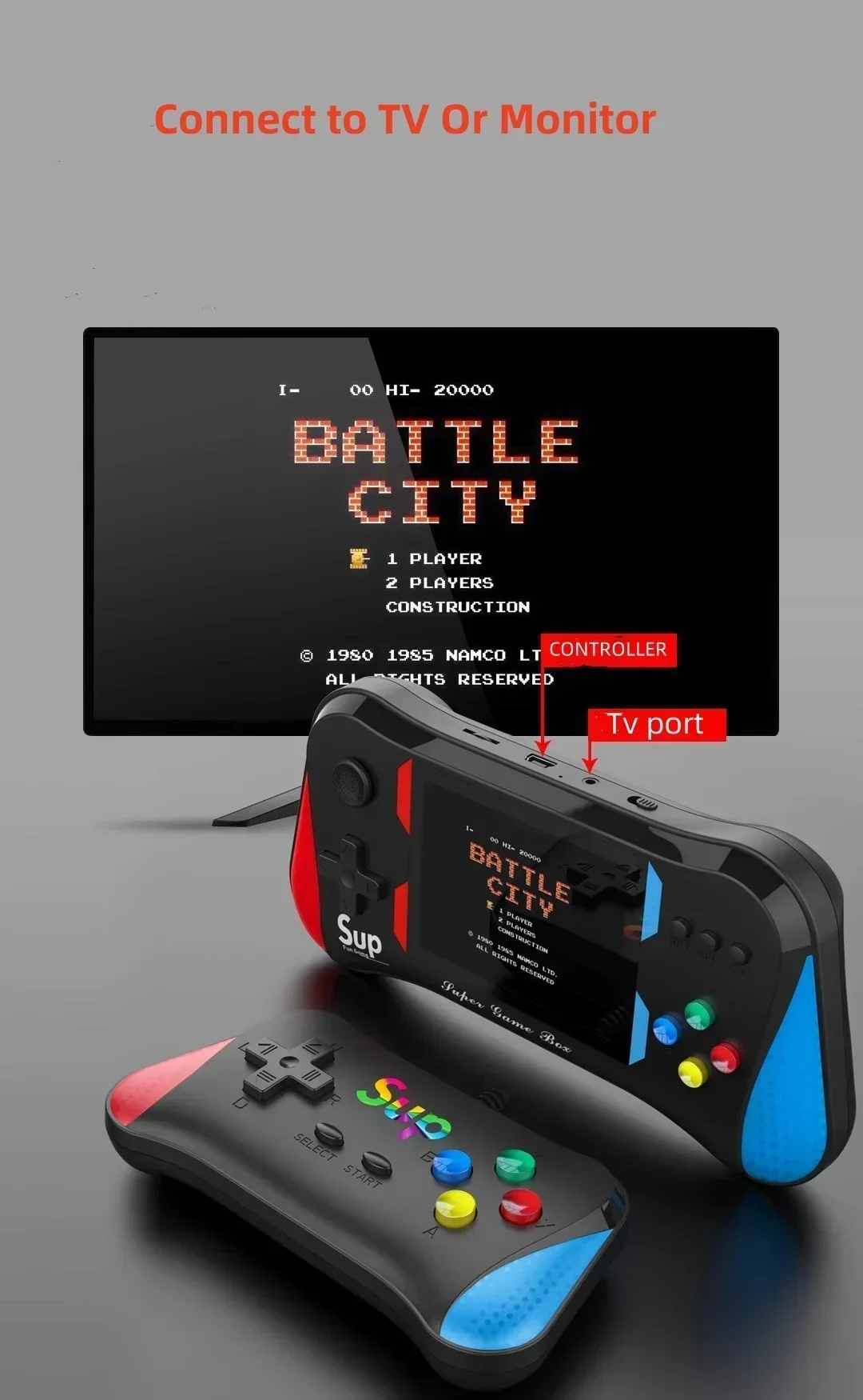 Console de jogo infantil palma - Retro Gaming Unit avaliação e preço