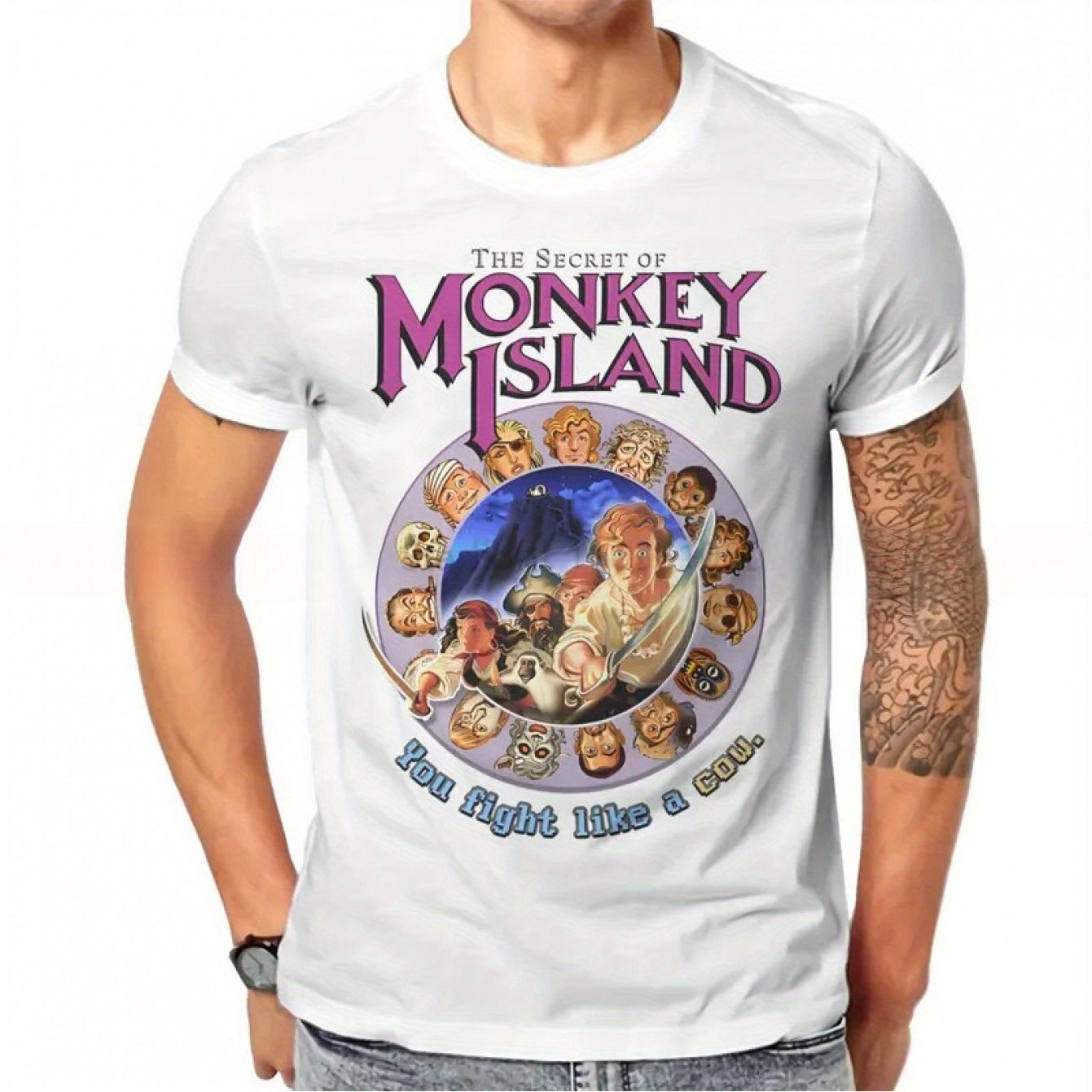 Camiseta masculina vintage par - Retro Gaming Island avaliação e preço